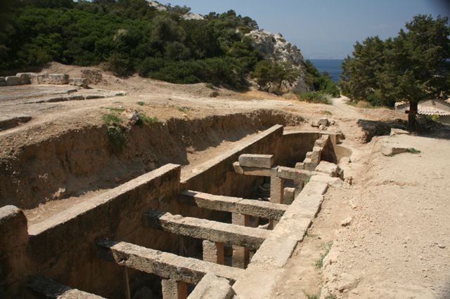 Ancient Heraion - The large underground water cistern of Heraion